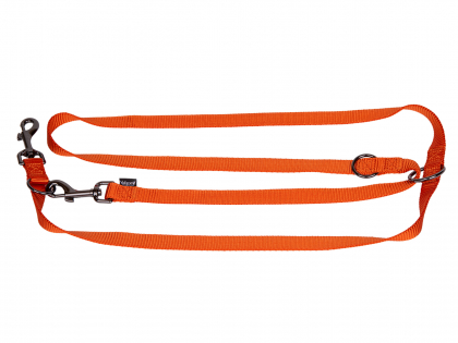 Ajustable leash Classic Nylon orange 200cmx20mm L