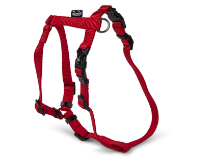 H-Harness Classic Nylon red 56-77cmx25mm L