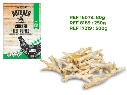 Pattes de poulet soufflées 250g