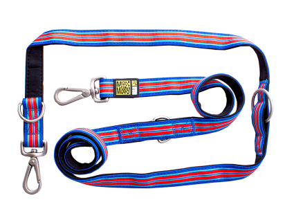 Leash multifunction Hampton Strip Blue L25mmx200cm