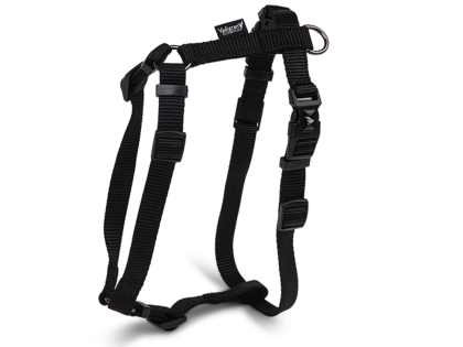 H-Harness Classic Nylon black 20-32cmx10mm XS