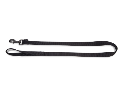 Leash Classic Nylon black 120cmx25mm XL