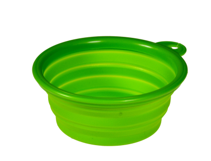 Mangeoire de voyage silicone vert 13cm