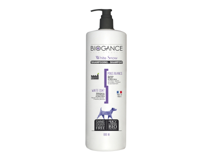 BIOGANCE dog white coat shampoo 1 L