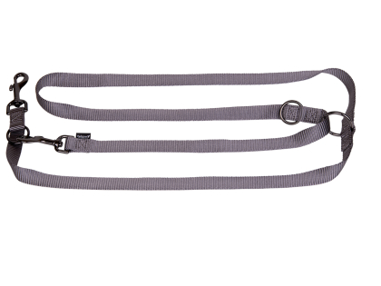 Ajustable leash Classic Nylon taupe 200cmx20mm L