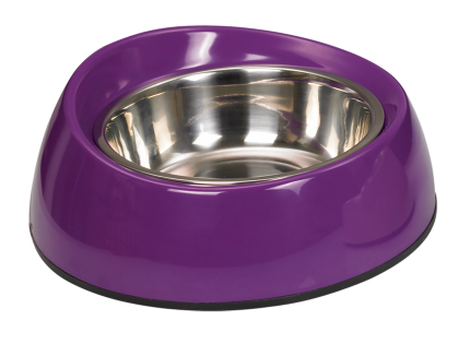 Fd.bowl st.steel/quatro melamine purple 20cm 0,35L