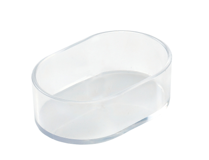 Feedercup plastic transparent