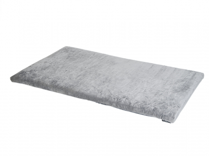 Bench Cushion Soft plush grey 115x66x3cm