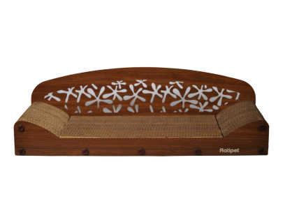 Cat Scratching carton  MDF Sloffy brown 68cm