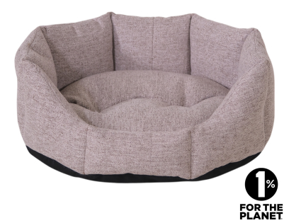 Mand rond Neva ivoor 68x55x20cm