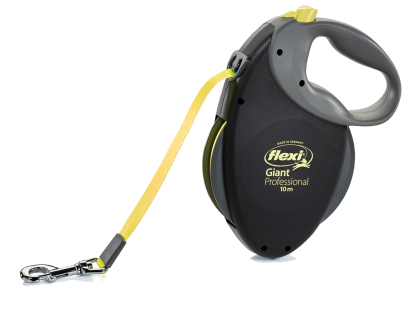 Flexi Giant PRO (riem 10m) Neon geel