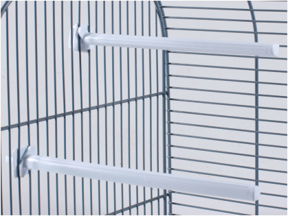 Perch bird plastic white  20,5cm