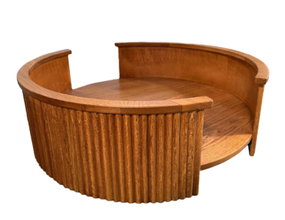 Elite Pouf Hout Honing