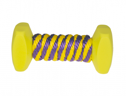 Training toy dog nylon dumbbells & rope 13,5cm