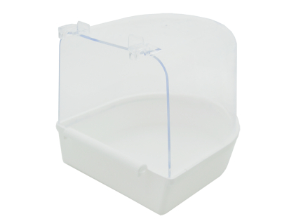 Bain plastique blanc L 14x14x14cm