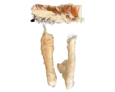 Lamskophuid met haar 15cm los