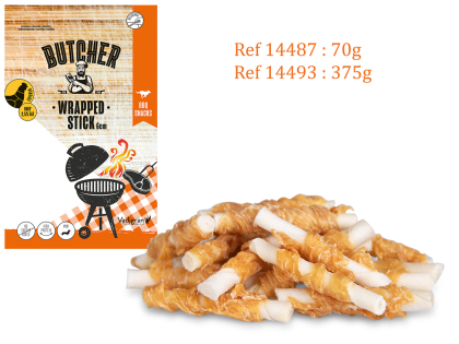 Chicken Wrapped Stick 6cm 375g MINI