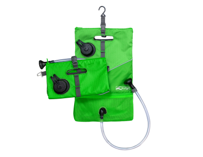 Draagbare hondendouche groen