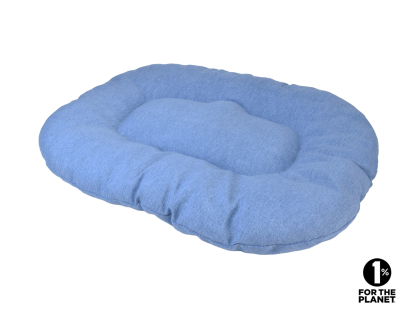 Coussin ovale Adelle bleu 100x65cm