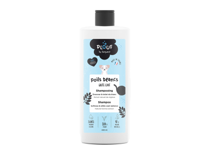 PLOUF chien shampooing poils blancs 400ml