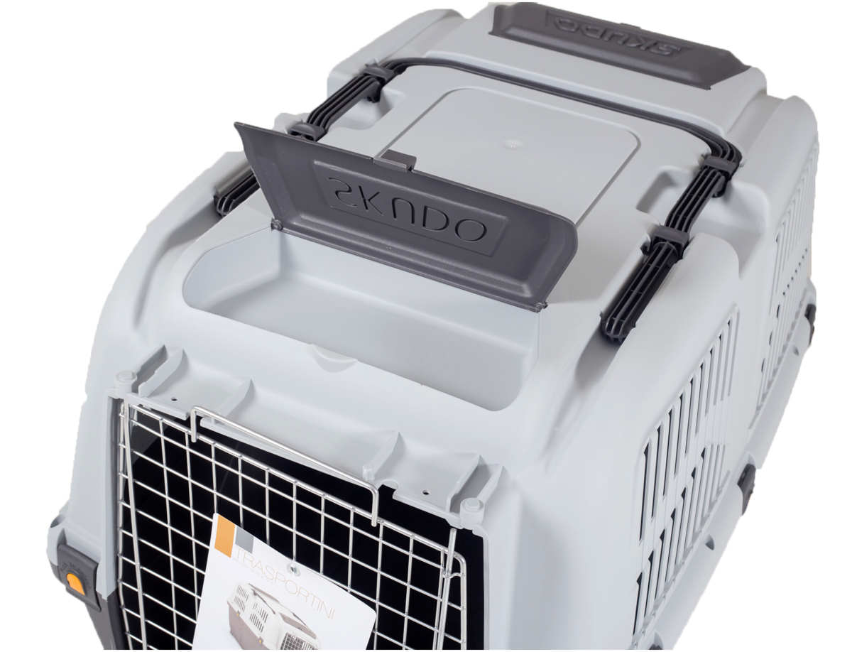 Transport box and metal cages Transport DogCarrier plastic Skudo 5 Iata grey 79x58 5x65cm Vadigran