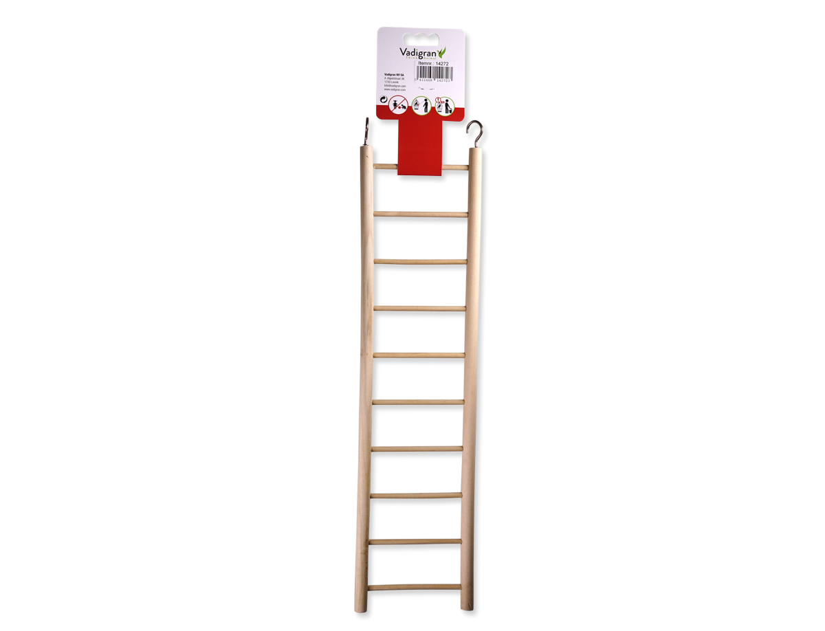 Speelgoed vogel - Accessoires - VogelsSpeelgoed vogel ladder hout 10 sporten - Vadigran