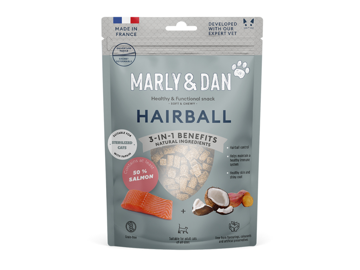 Marly Dan Snacks cat Food CatSoft Chewy Cat Hairball 40g Vadigran
