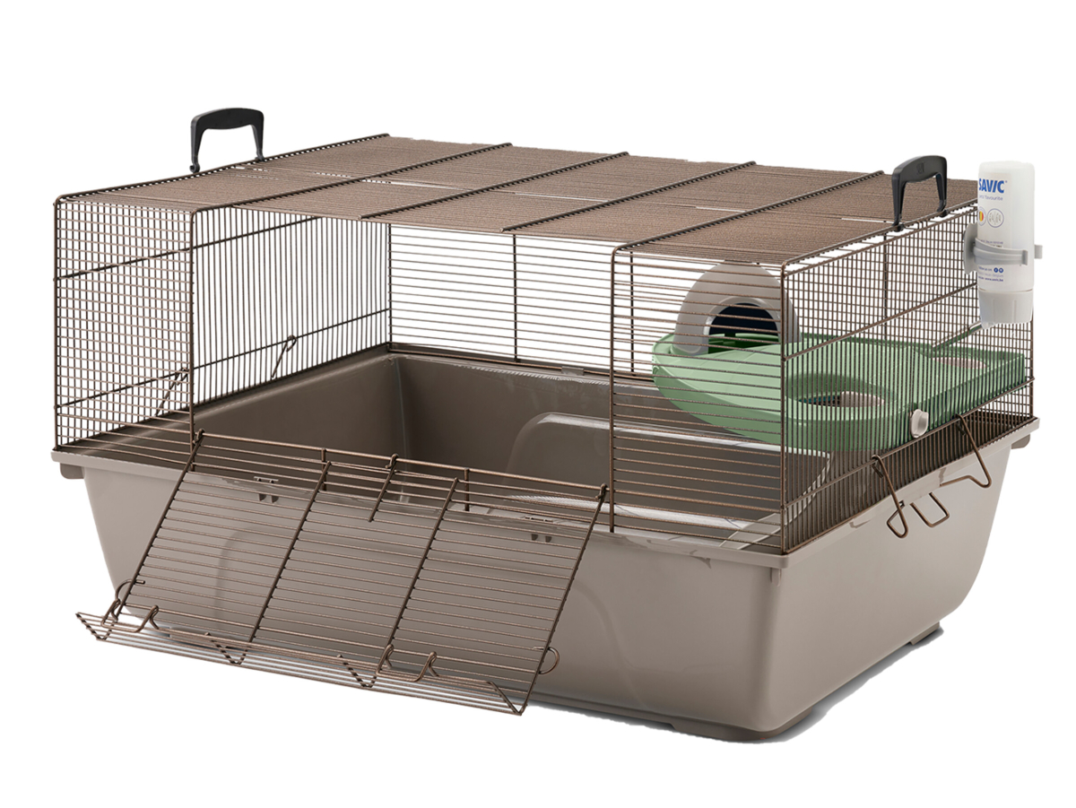 Cages d'intérieur - Clapiers, cages et accessoires - RongeursCage rat/furet  Freddy 2 Max taupe 80x50x80cm - Vadigran