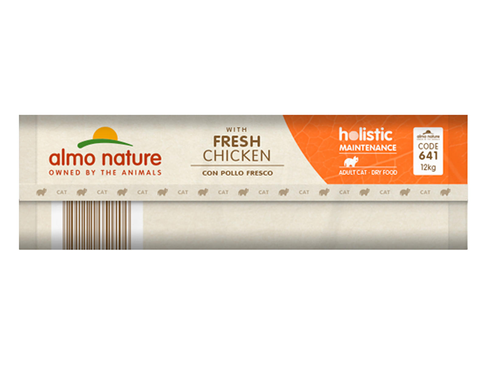 Almo Nature cat dry Food CatHolistic Cats 12Kg chicken and rice