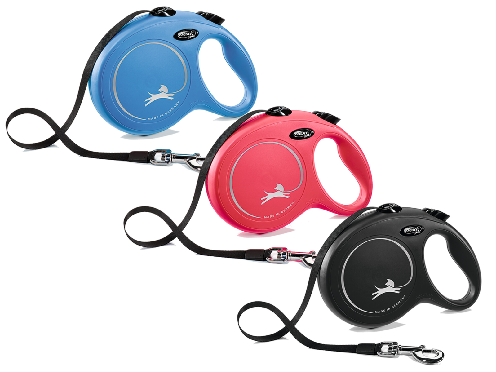 Flexi - Wandelen - HondFlexi New Classic L (riem 8m) blauw - Vadigran