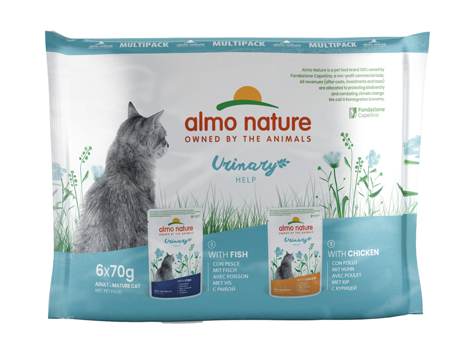 Almo Nature Cat Wet Food CatCats MultiPack Urinary Fish Chicken almo-nature-cat-wet-food-catcats-multipack-urinary-fish-chicken