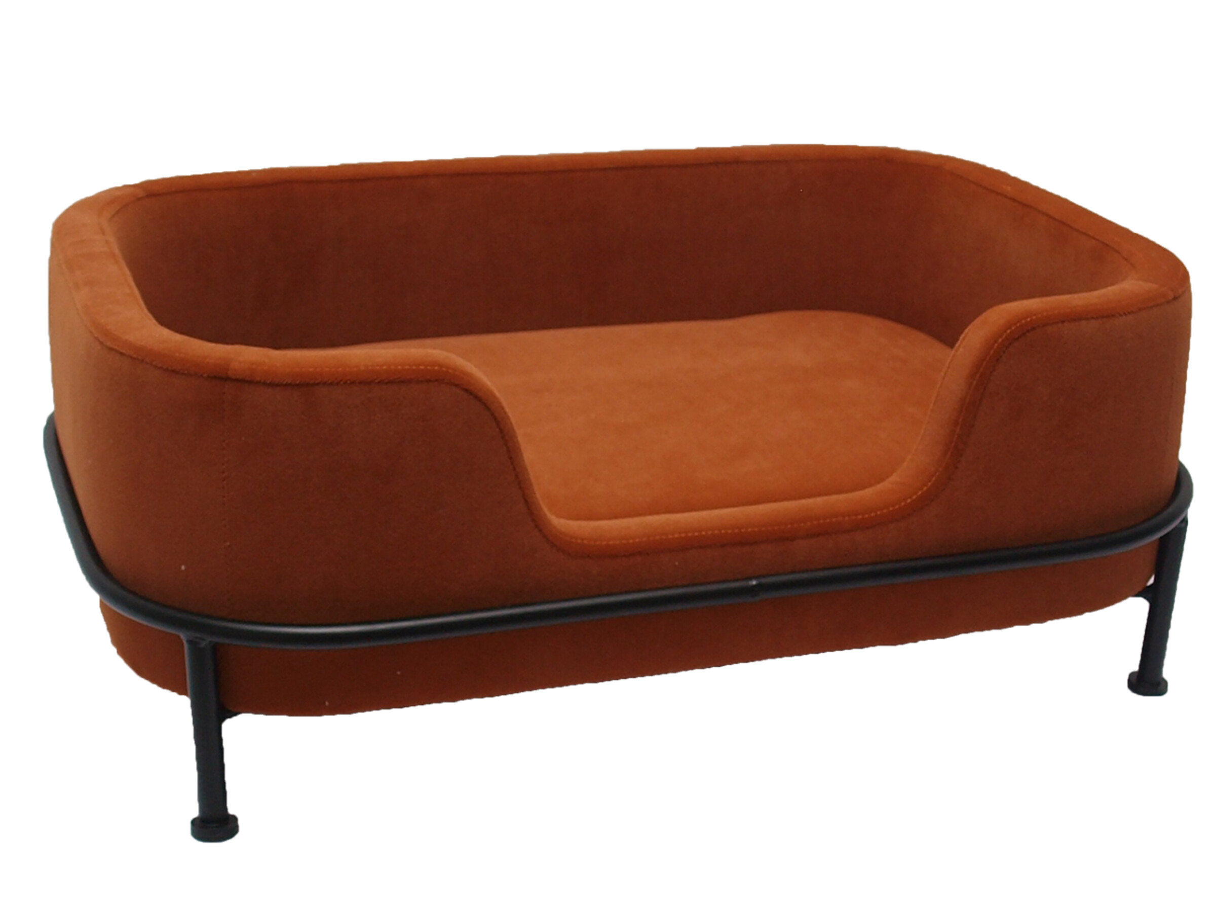 Sofas Habitat and Sleep DogSofa Grace velvet rust color 63x44x24