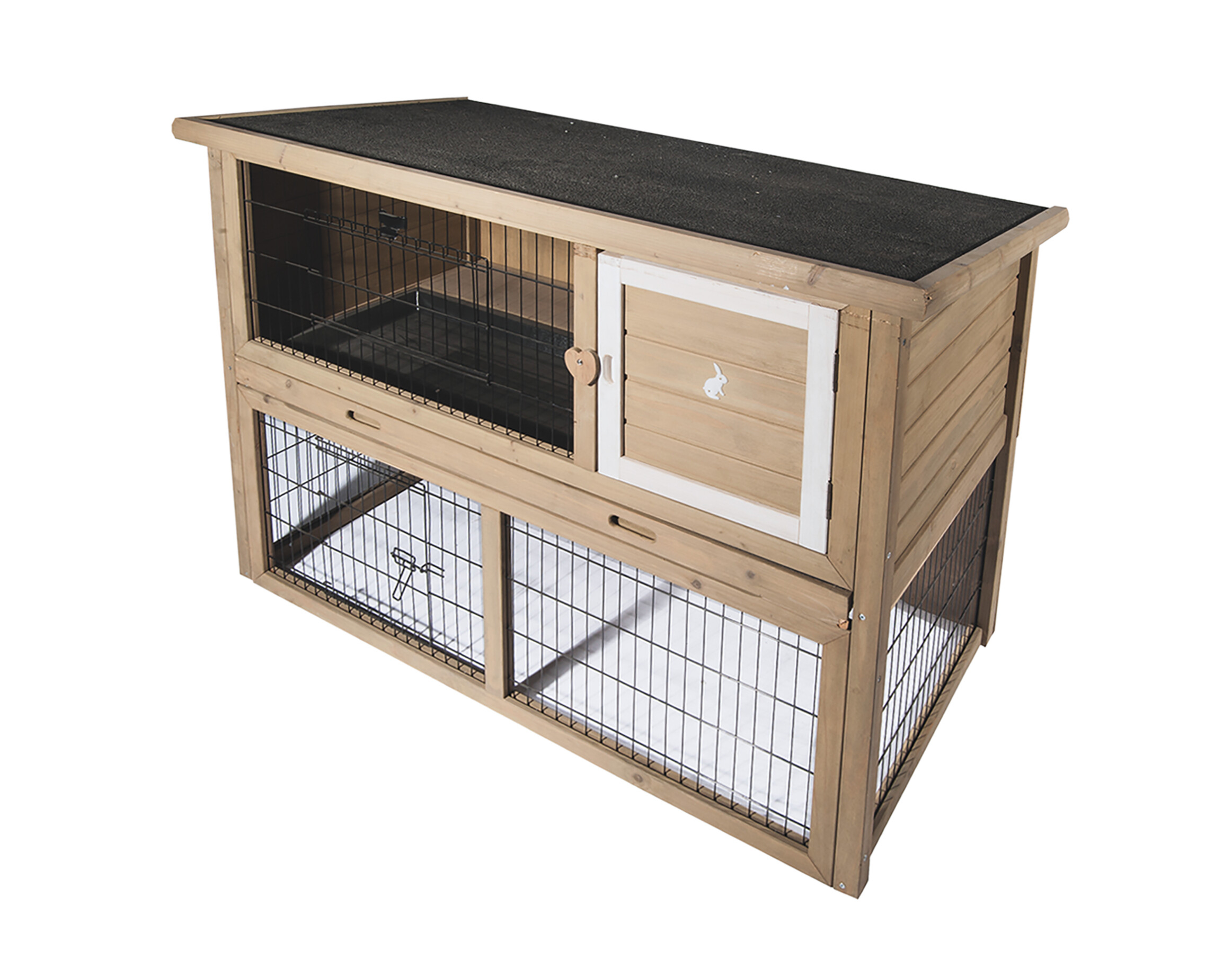Hutches and runs Hutches cages and accessories Small animalsRabbit hutch FSC Kentucky M java 111x47x78cm Vadigran