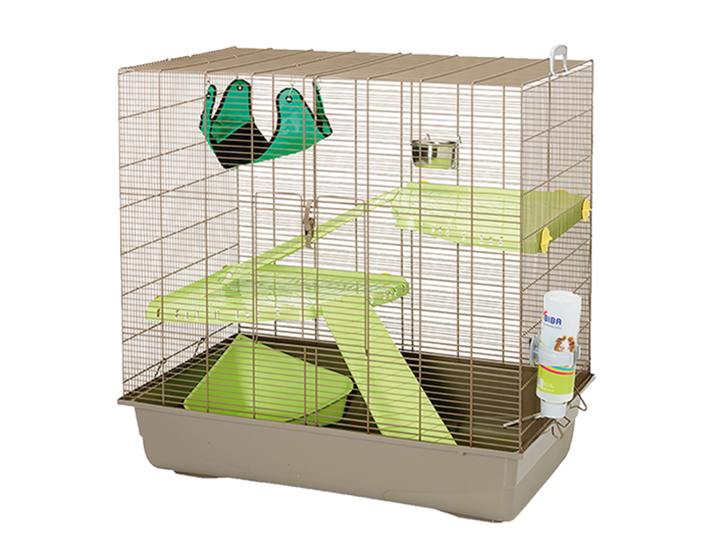 Cages d'intérieur - Clapiers, cages et accessoires - RongeursCage rat/furet  Freddy 2 Max taupe 80x50x80cm - Vadigran