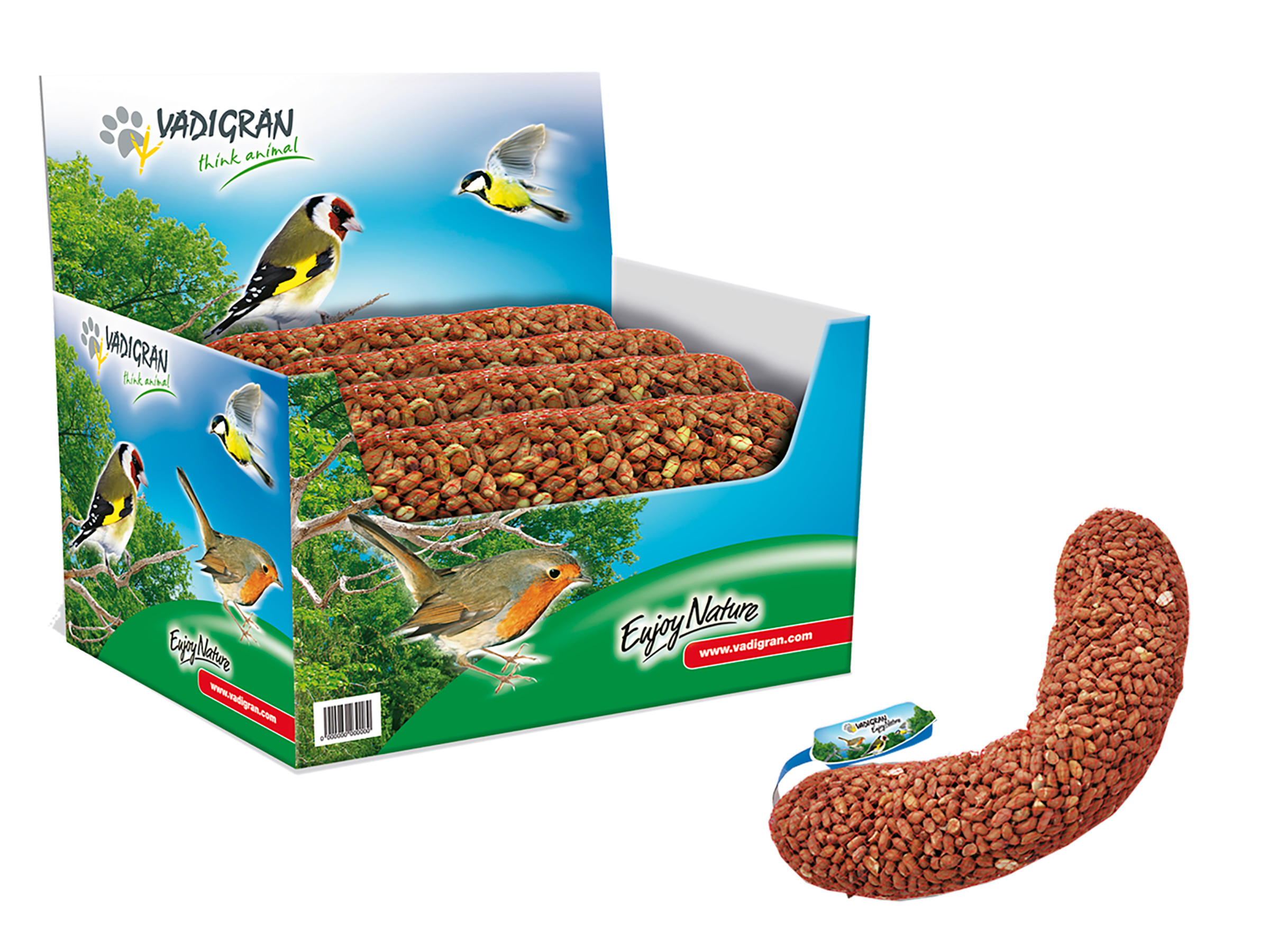 Grains et graines simples - Nourriture - Oiseaux de la natureEnjoy Nature  filet d'arachides 1 kg (display) - Vadigran
