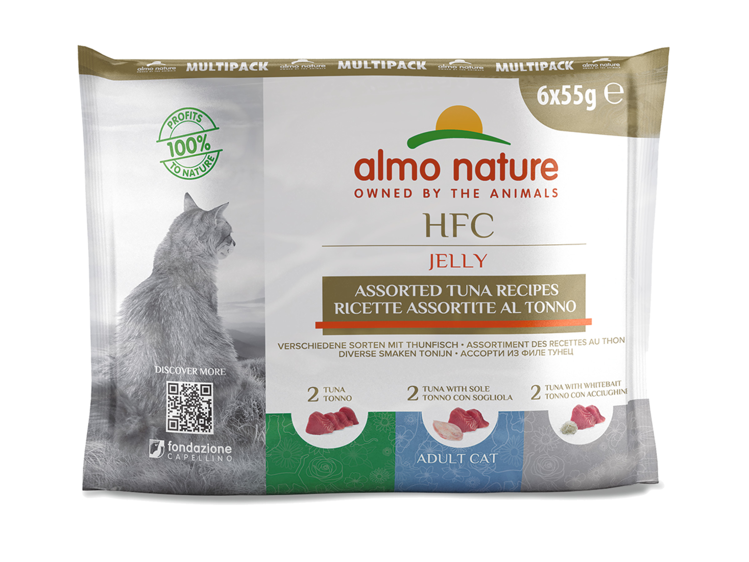 Borgmester Hilsen Northern Almo Nature cat wet - Food - CatHFC Cats 55g MultiPack Jelly - tuna recipes  - Vadigran