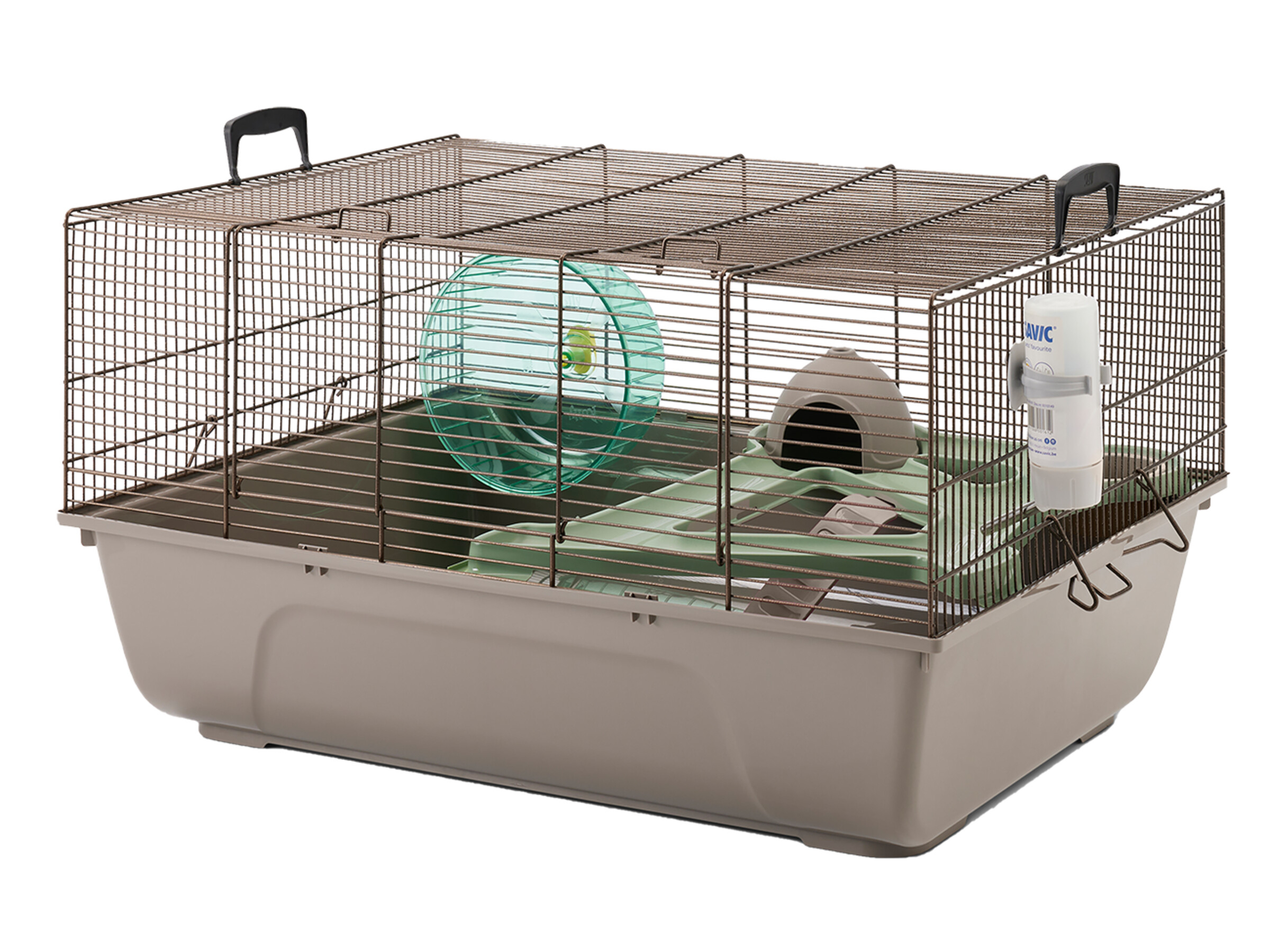 Indoor cages Hutches cages and accessories Small animalsHamster cage Duncan taupe 67x49x36 5cm Vadigran