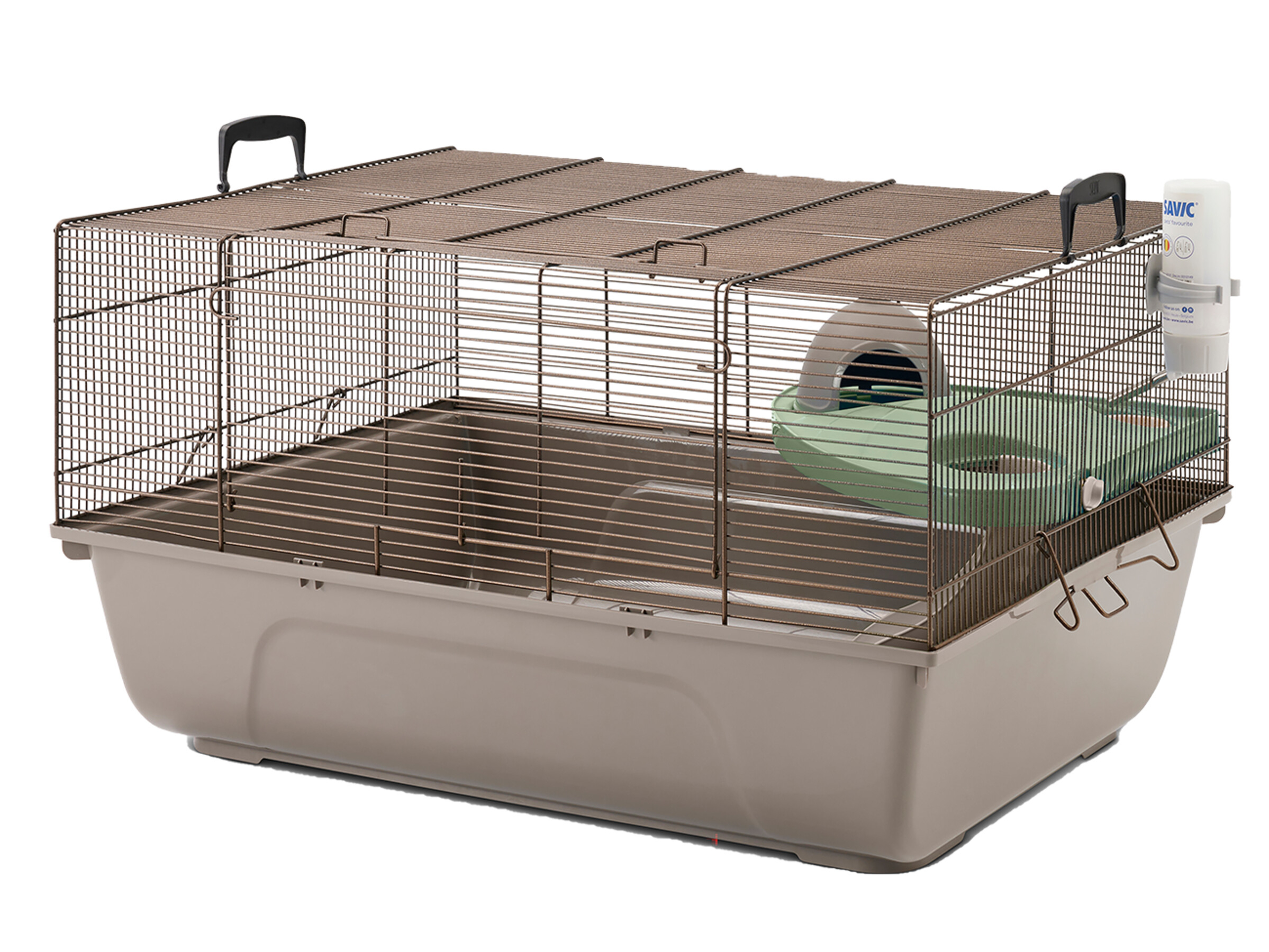 Indoor cages Hutches cages and accessories Small animalsRodent cage Jerry taupe 67x49x36 5cm Vadigran