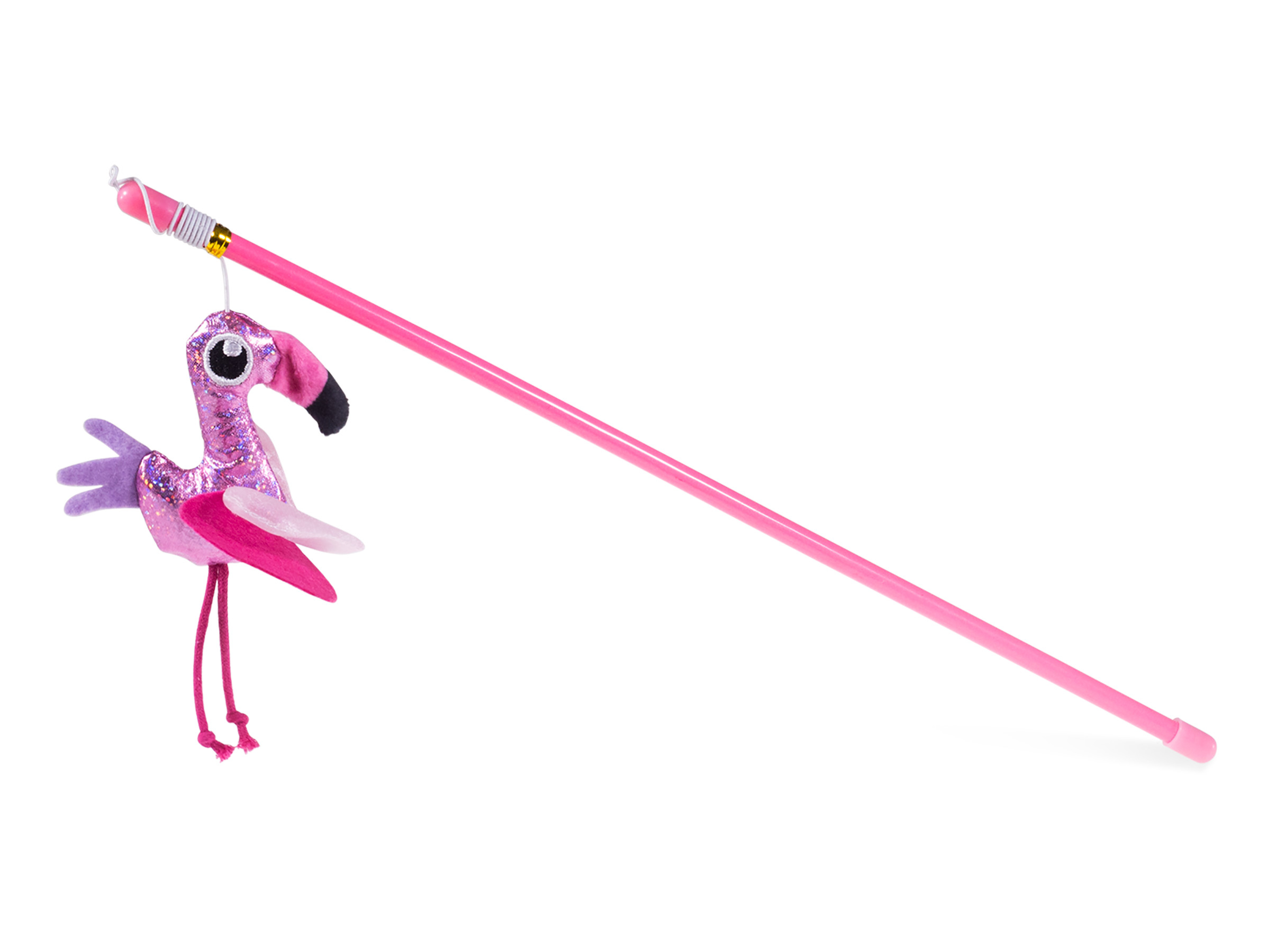 Cat toys - Toys - CatCat toy fishing rod flamingo 40cm - Vadigran