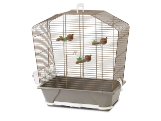 Indoor cages for small birds Cages Aviaries BirdsCage little bird Camille 30 taupe 45x25x48cm Vadigran