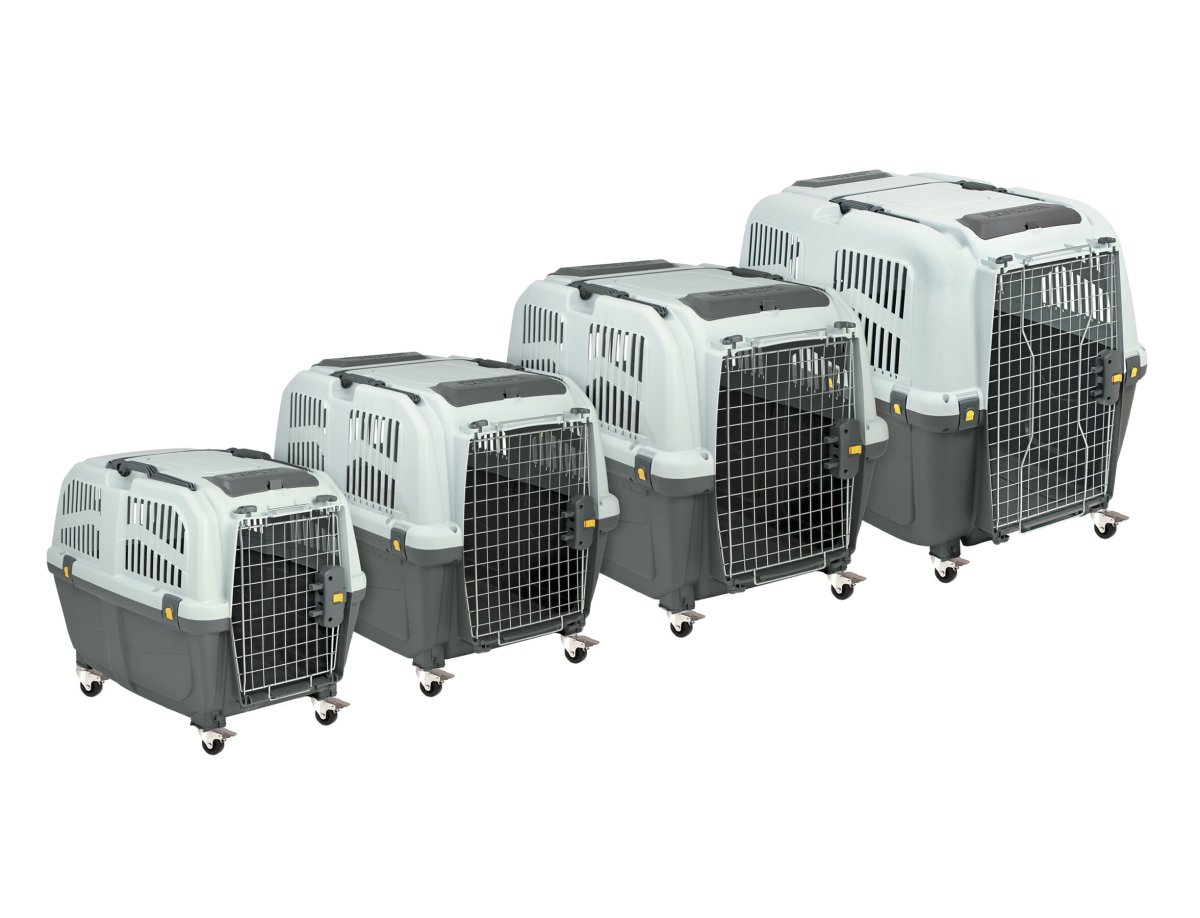 Transport box and metal cages Transport DogCarrier plastic Skudo Iata Vadigran