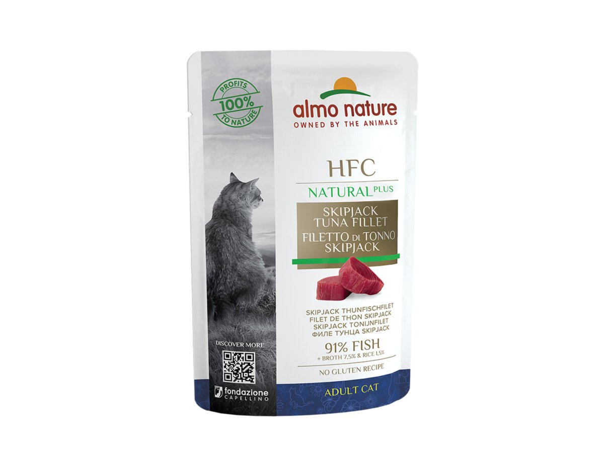 Almo Nature cat wet Food CatHFC Cats 55g Natural Plus Tuna fillet
